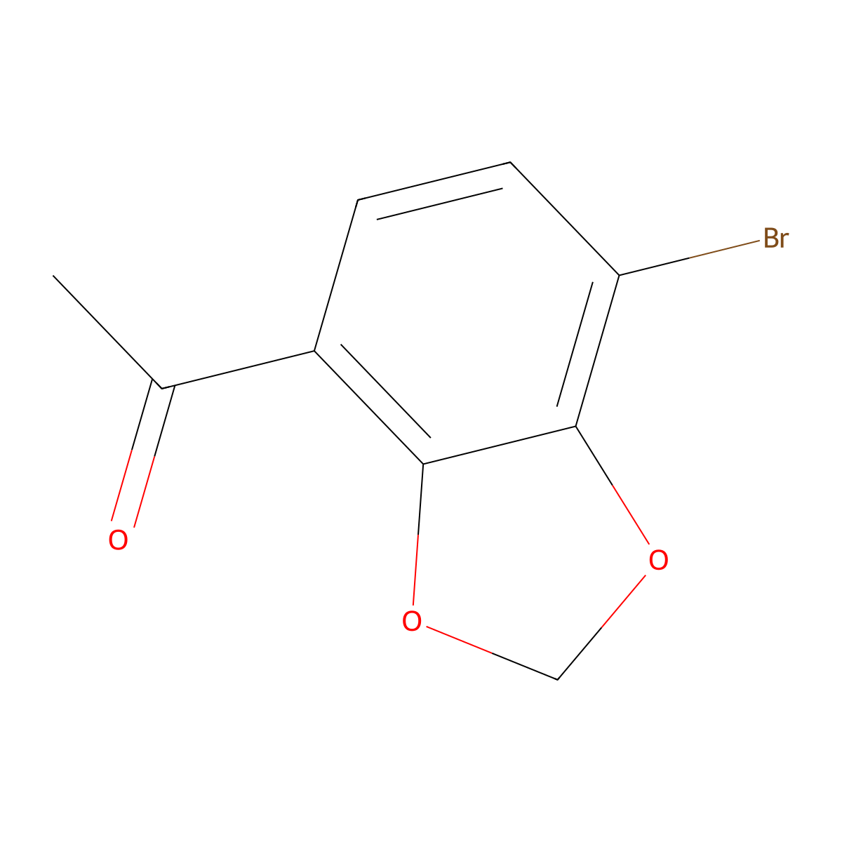 1-(7-Bromobenzo[d][1,3]dioxol-4-yl)ethan-1-one molecular structure, CAS 1892297-27-6