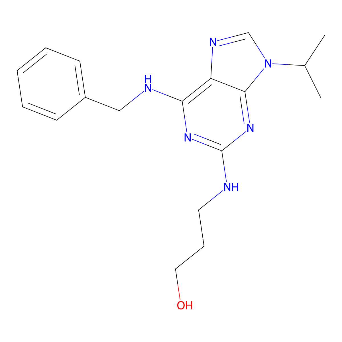 Bohemine molecular structure, CAS 189232-42-6