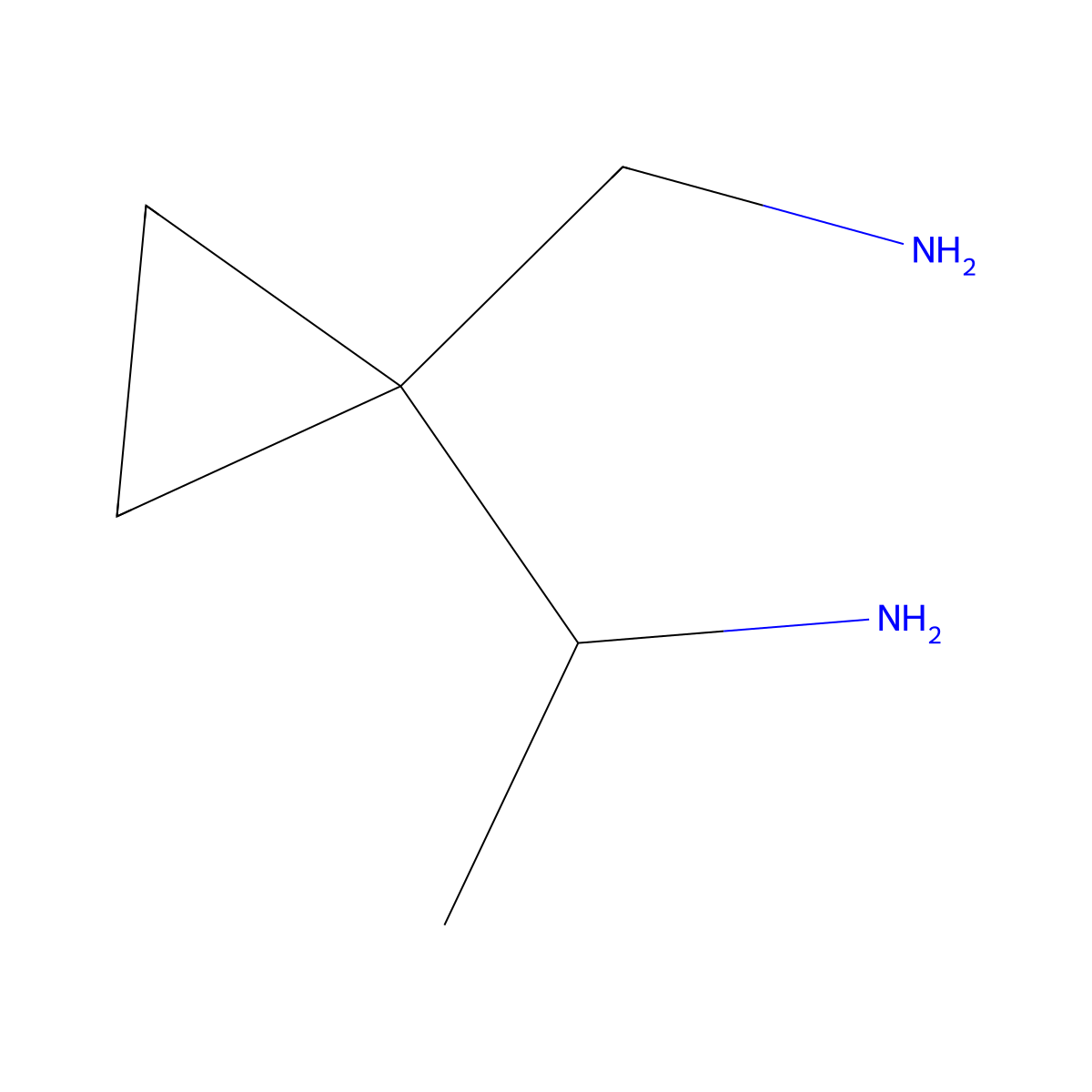 1-[1-(Aminomethyl)cyclopropyl]ethan-1-amine molecular structure, CAS 1892353-67-1