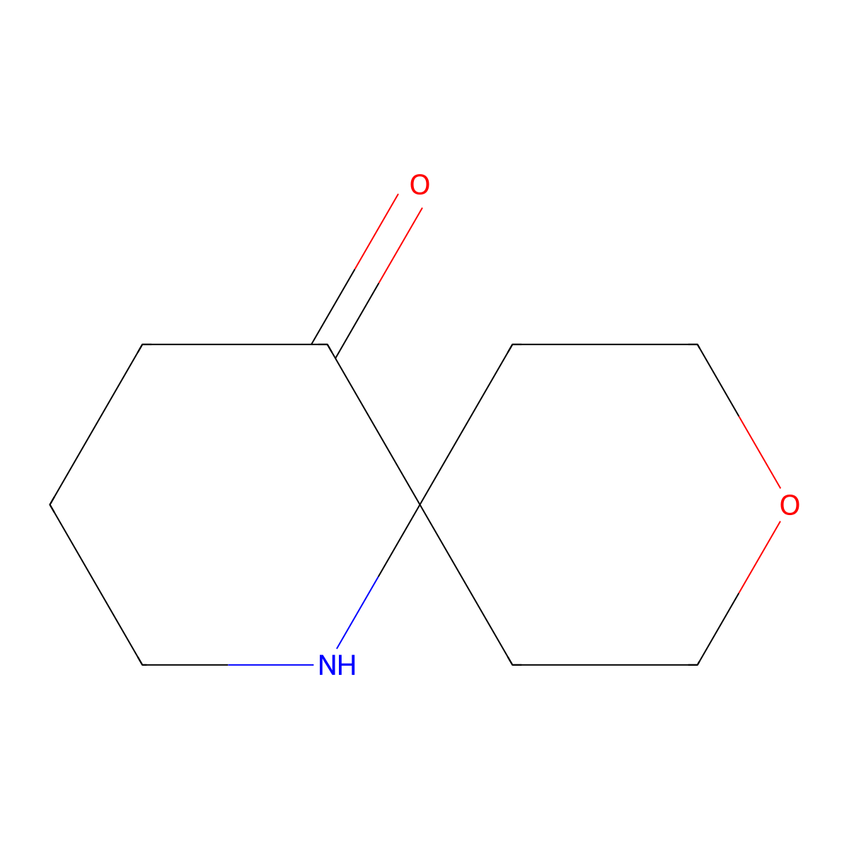 9-Oxa-1-azaspiro[5.5]undecan-5-one molecular structure, CAS 1892388-31-6