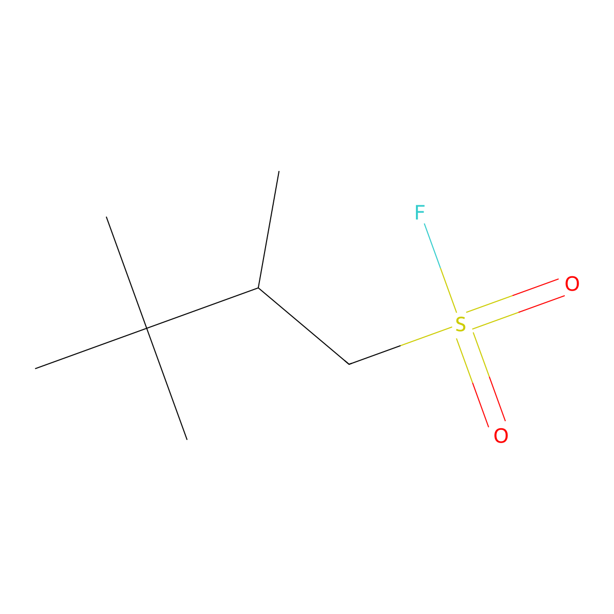 2,3,3-Trimethylbutane-1-sulfonyl fluoride molecular structure, CAS 1892392-56-1