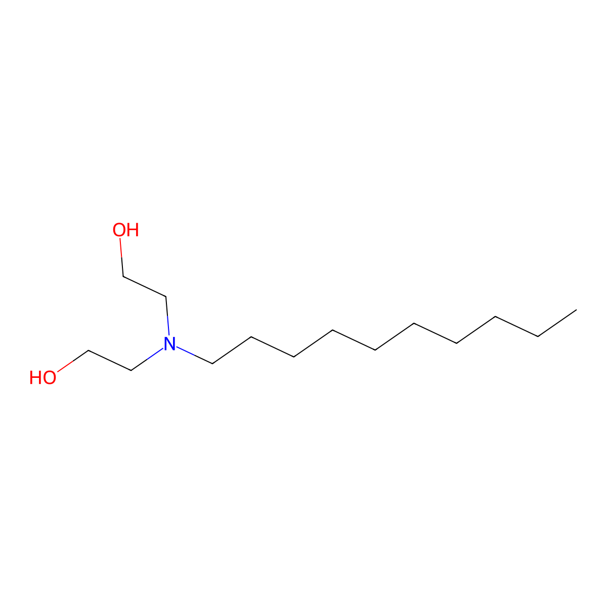 Ethanol, 2,2'-(decylimino)bis- molecular structure, CAS 18924-65-7