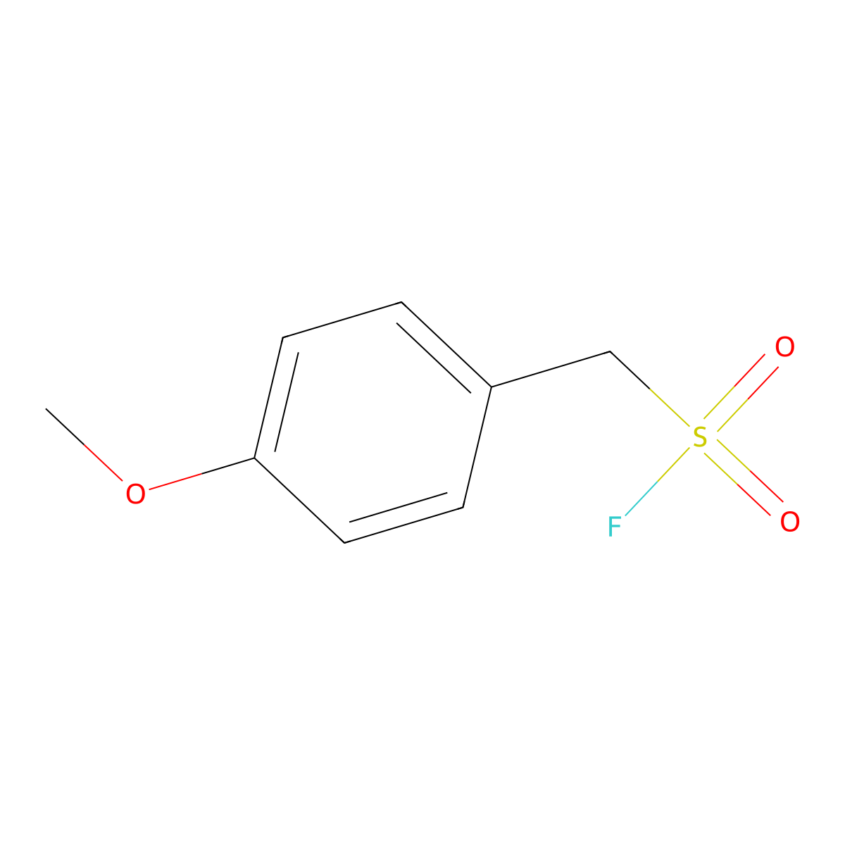 (4-Methoxyphenyl)methanesulfonyl fluoride molecular structure, CAS 1892495-27-0