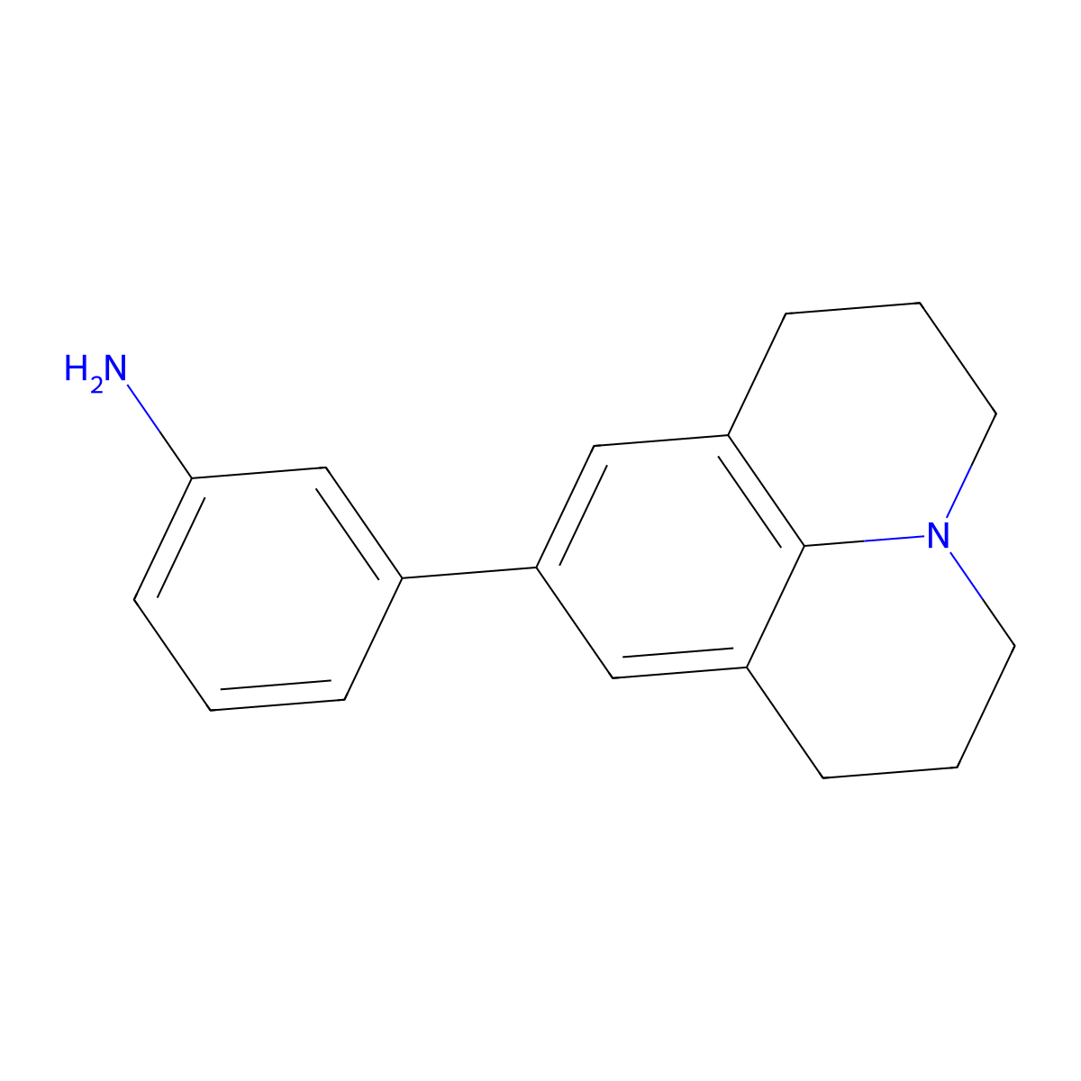 3-(2,3,6,7-tetrahydro-1H,5H-pyrido[3,2,1-ij]quinolin-9-yl)aniline molecular structure, CAS 1892504-38-9