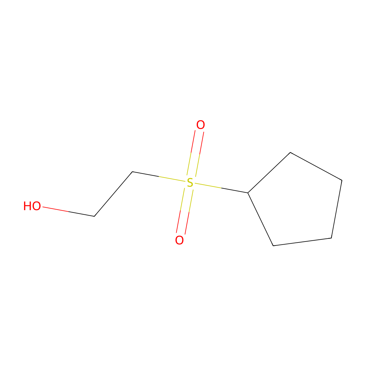 2-(Cyclopentanesulfonyl)ethan-1-ol molecular structure, CAS 1892507-05-9