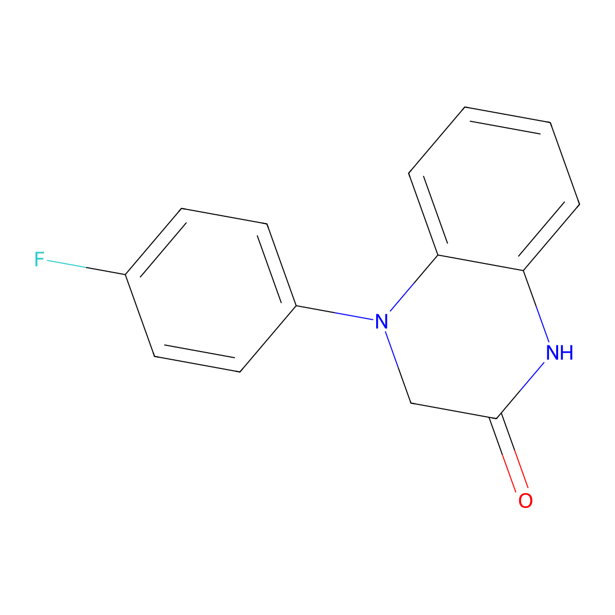 4-(4-Fluorophenyl)-1,2,3,4-tetrahydroquinoxalin-2-one molecular structure, CAS 1892512-45-6