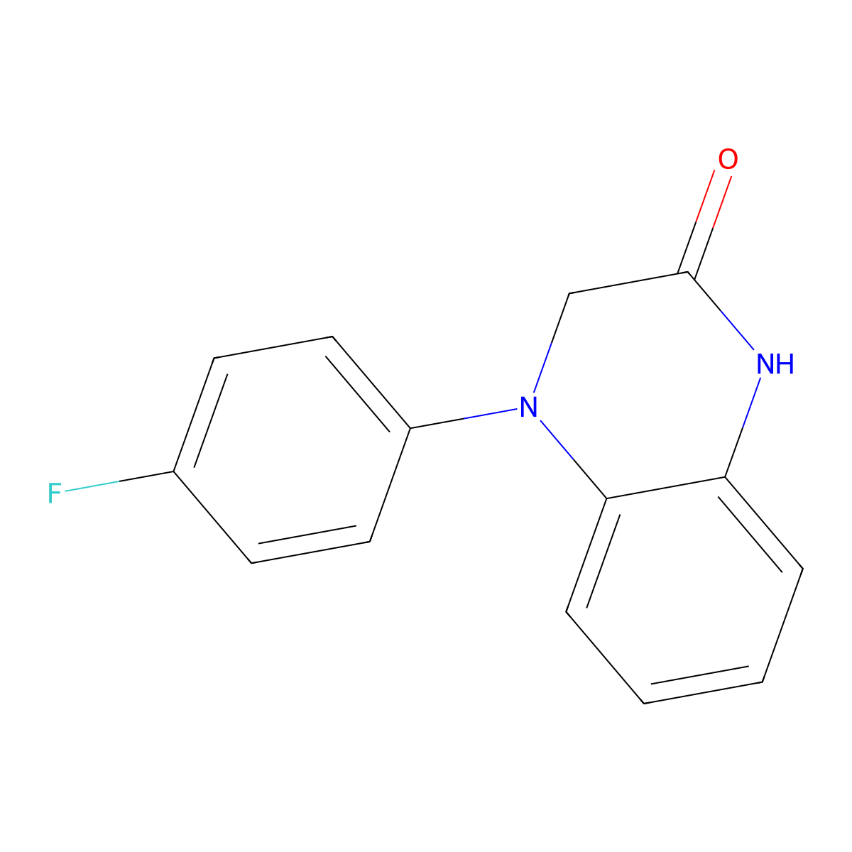 4-(4-Fluorophenyl)-1,2,3,4-tetrahydroquinoxalin-2-one molecular structure, CAS 1892512-45-6