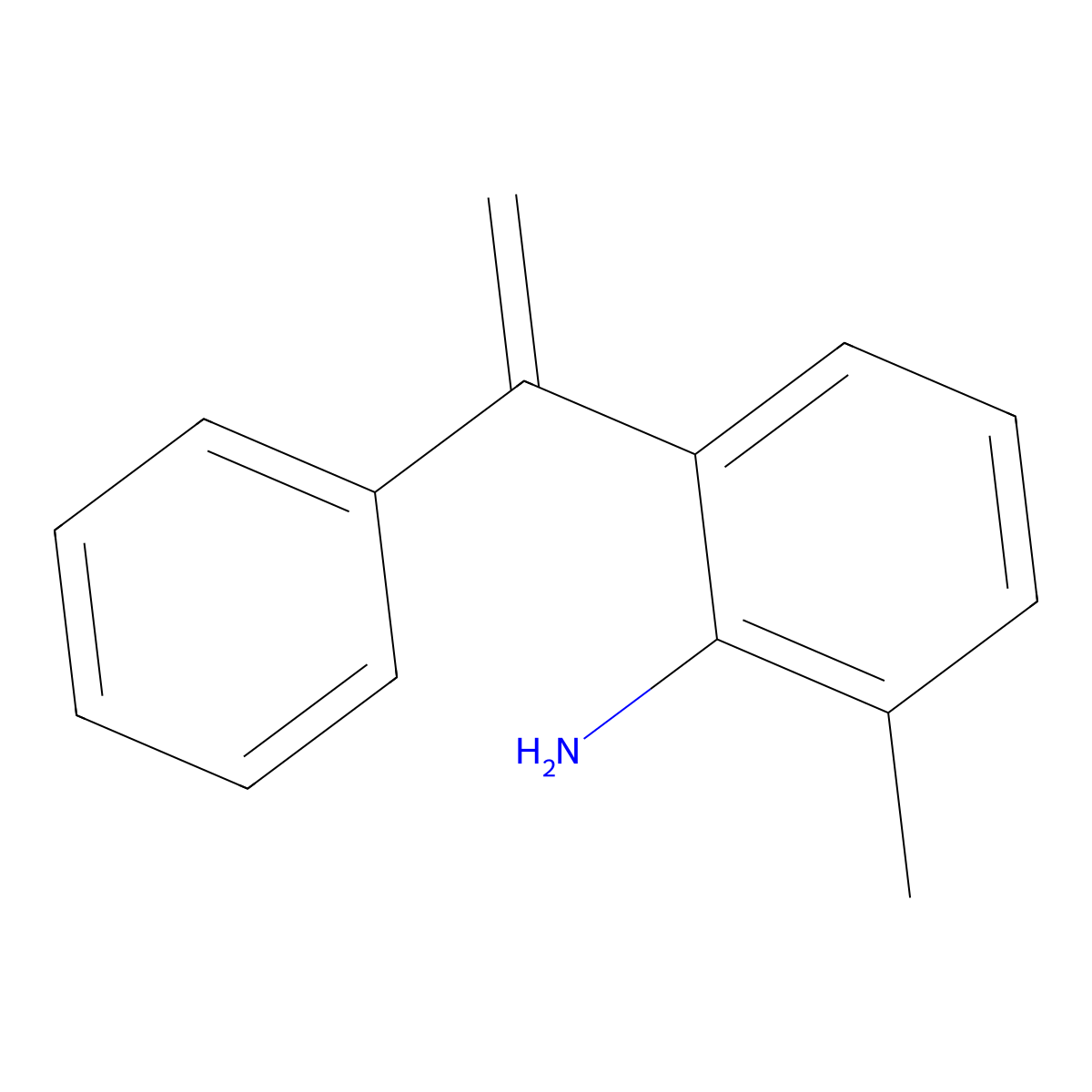 2-Methyl-6-(1-phenylethenyl)aniline molecular structure, CAS 189252-15-1