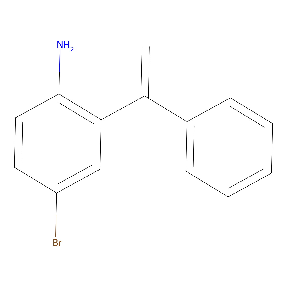 4-Bromo-2-(1-phenylethenyl)aniline molecular structure, CAS 189252-18-4