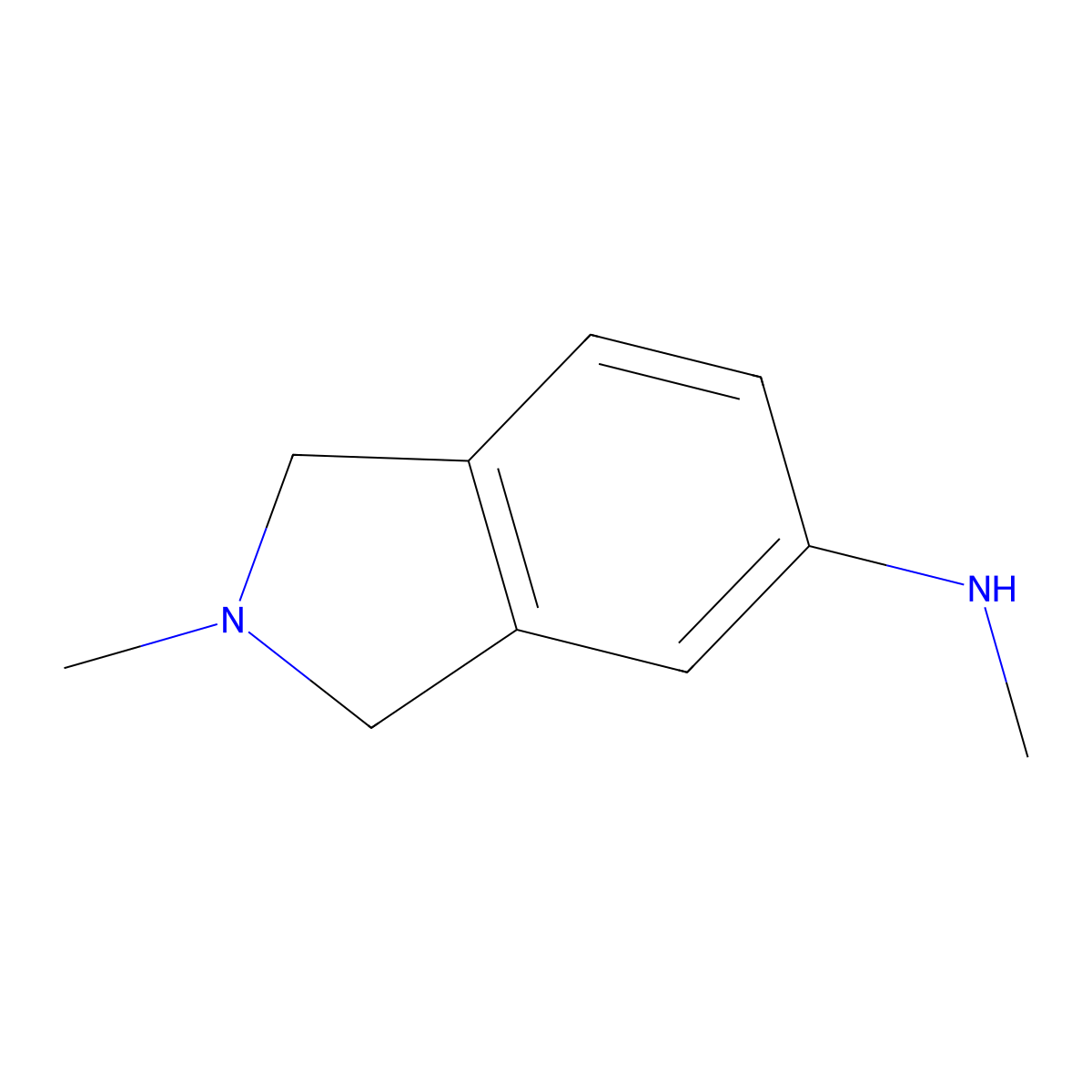N,2-dimethyl-2,3-dihydro-1H-isoindol-5-amine molecular structure, CAS 1892523-65-7