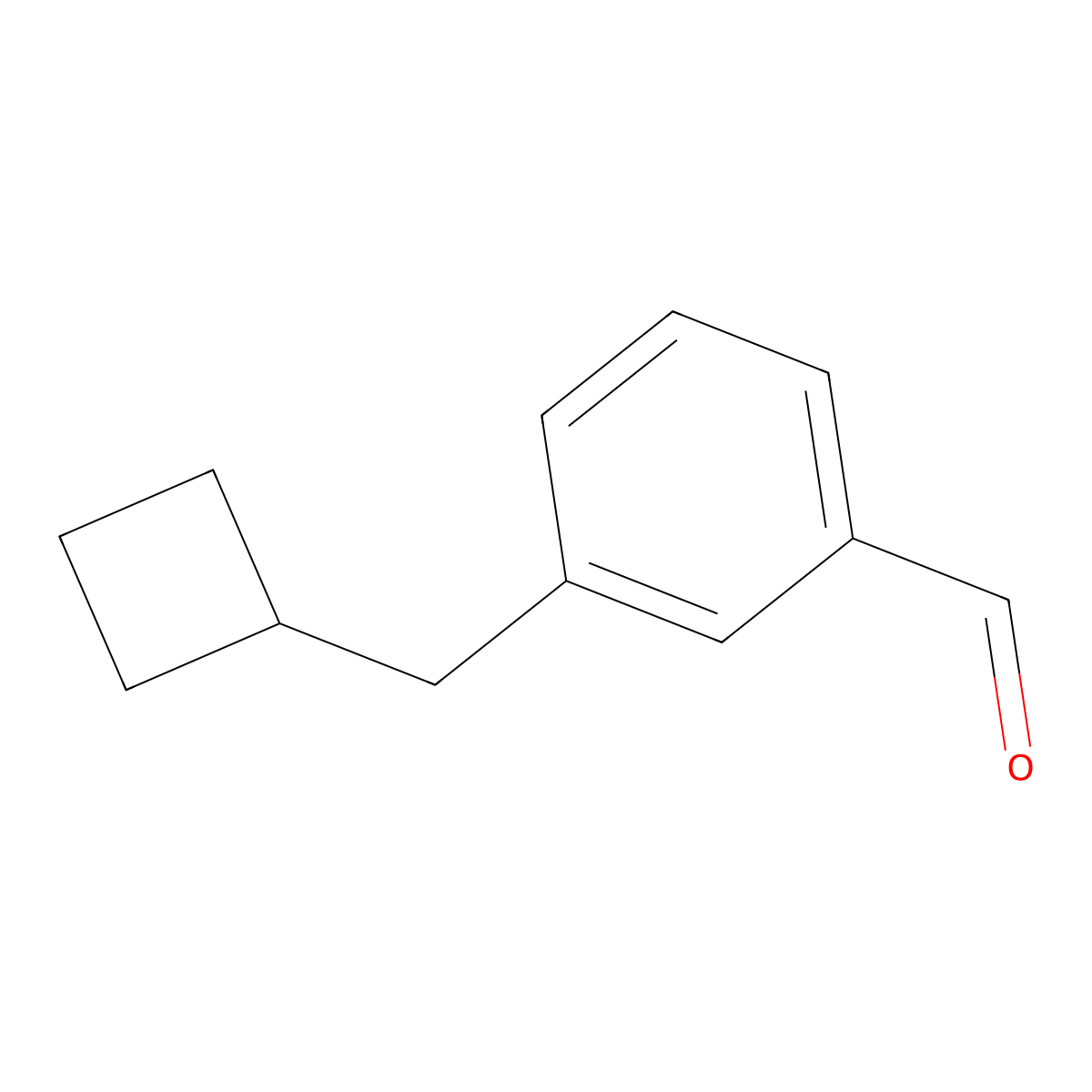 3-(Cyclobutylmethyl)benzaldehyde molecular structure, CAS 1892551-71-1