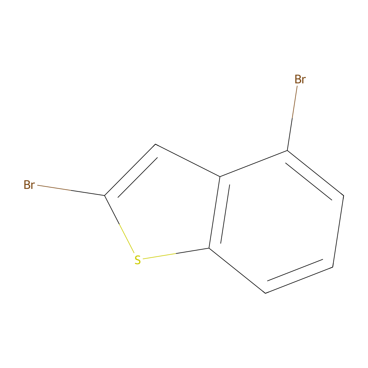 2,4-Dibromo-1-benzothiophene molecular structure, CAS 1892558-85-8