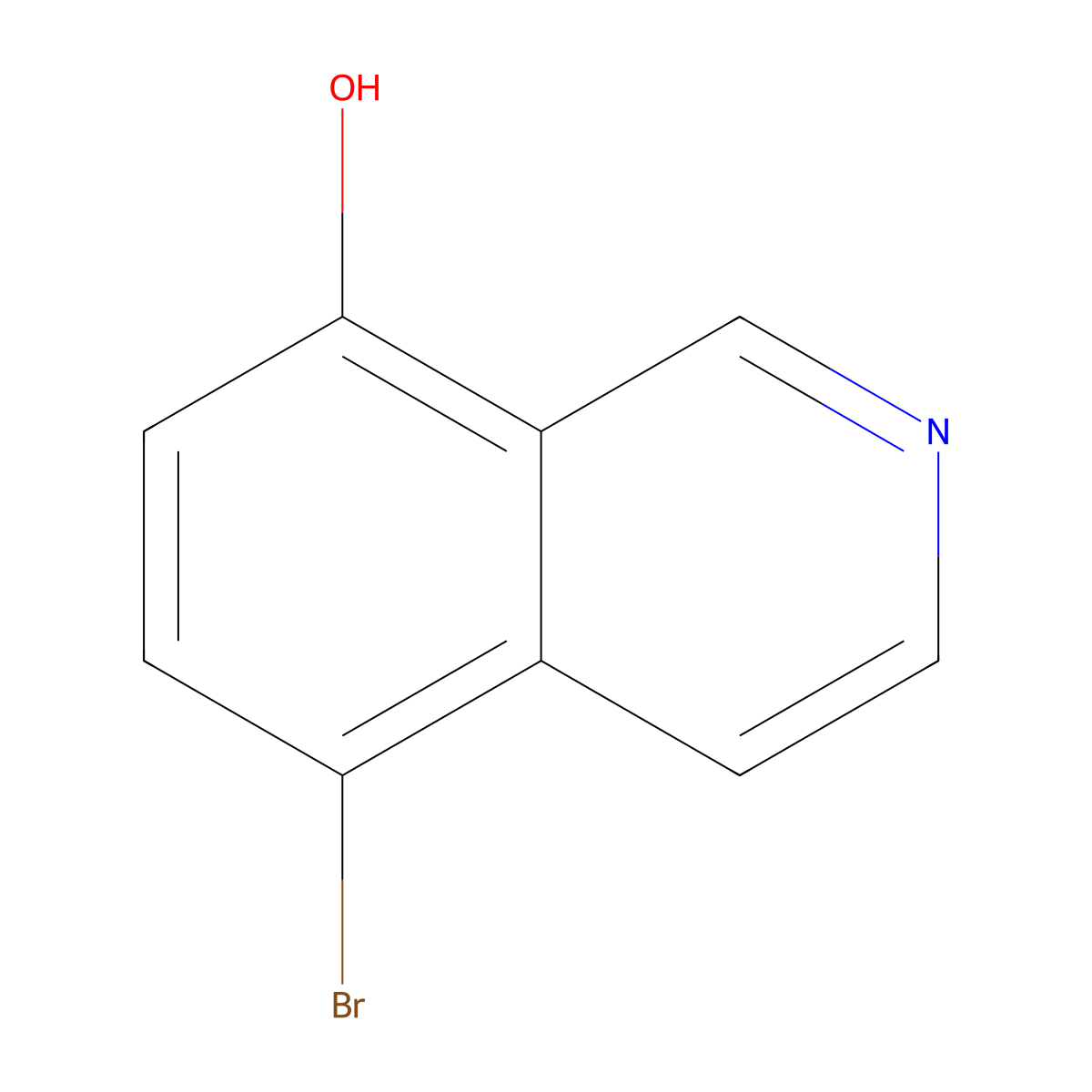 5-Bromoisoquinolin-8-ol molecular structure, CAS 1892644-18-6