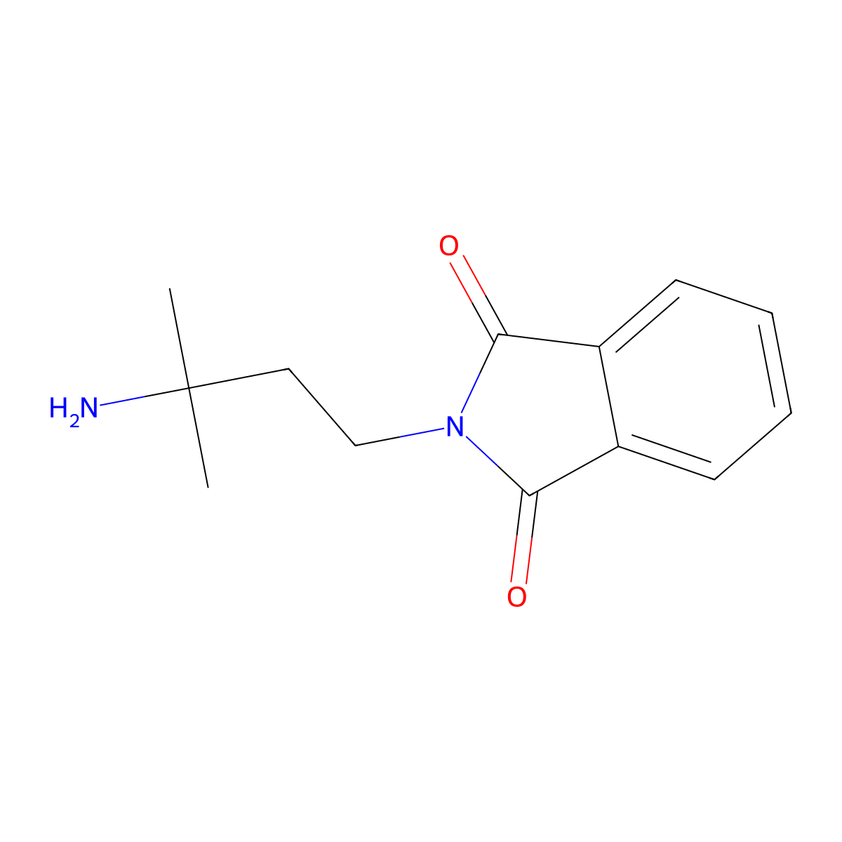 2-(3-Amino-3-methylbutyl)isoindoline-1,3-dione molecular structure, CAS 1892652-59-3