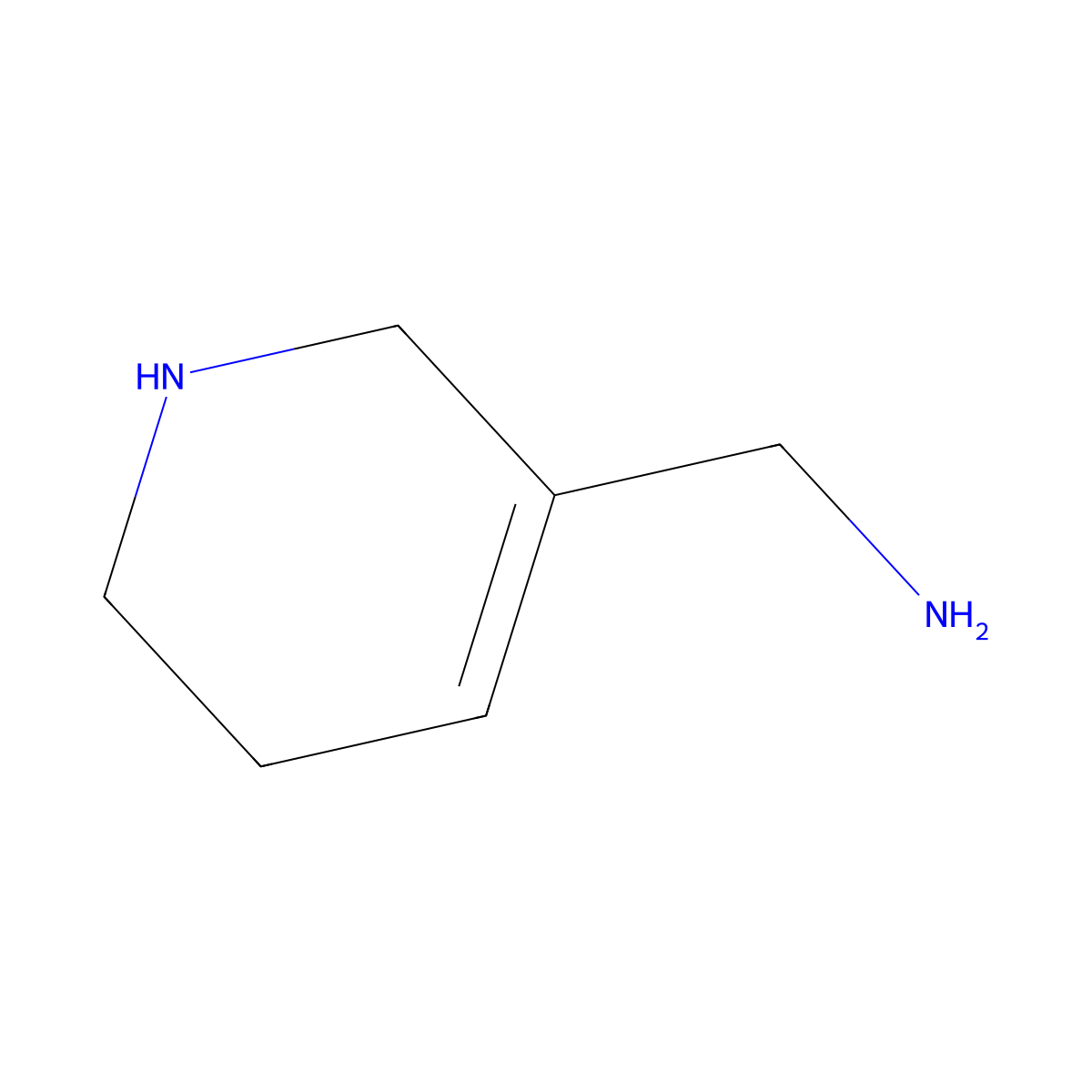 (1,2,5,6-Tetrahydropyridin-3-yl)methanamine molecular structure, CAS 1892662-28-0
