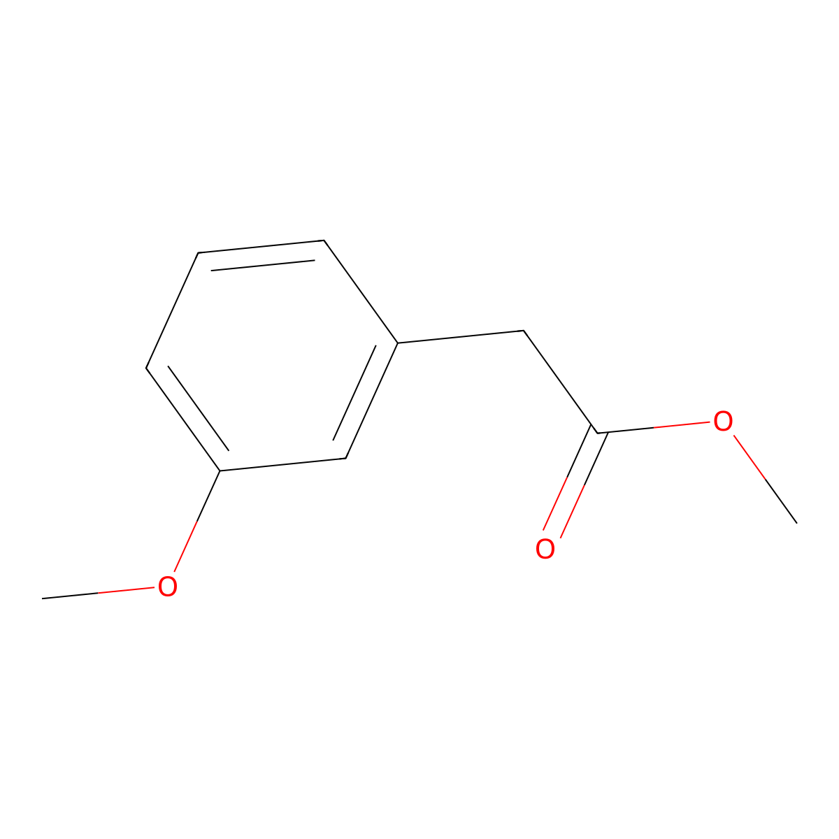 Methyl 2-(3-methoxyphenyl)acetate molecular structure, CAS 18927-05-4