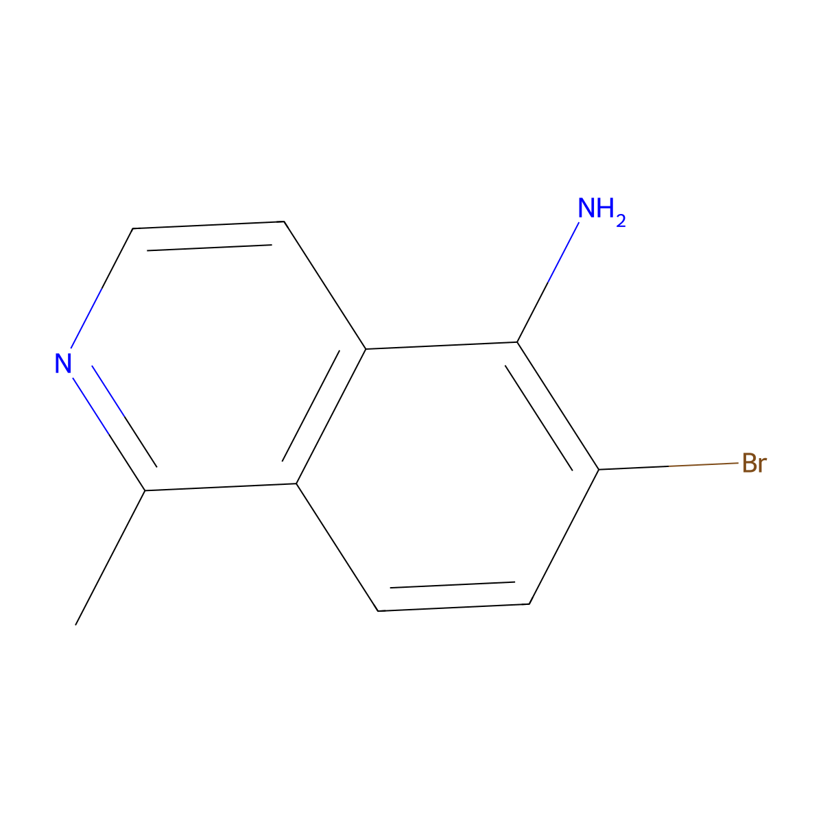 6-Bromo-1-methylisoquinolin-5-amine molecular structure, CAS 1892727-51-3