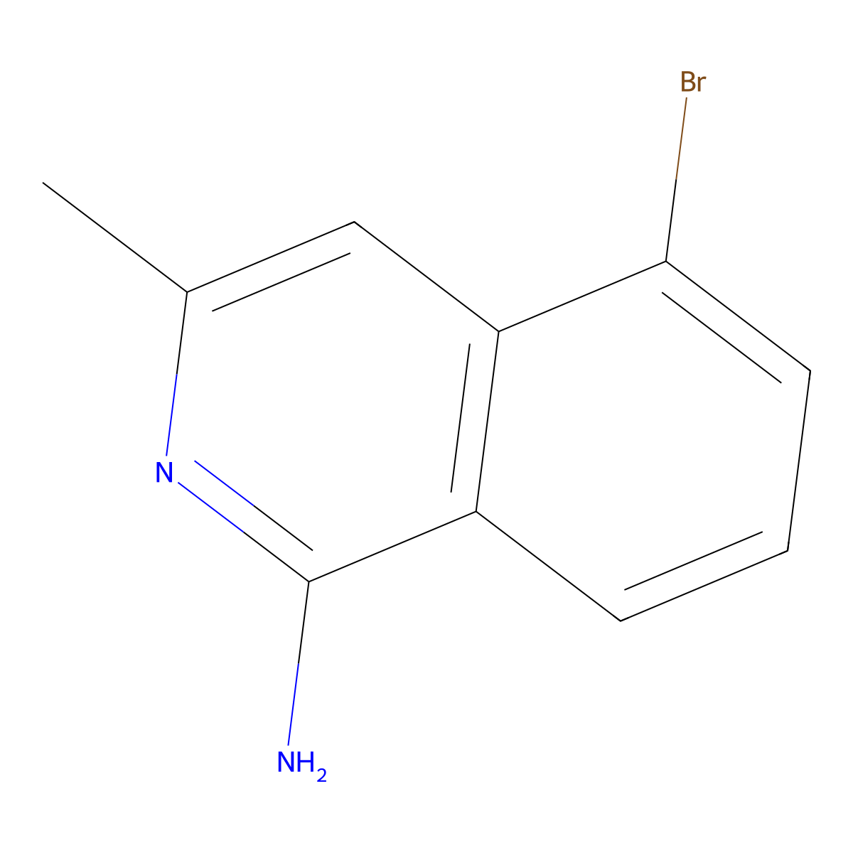 5-Bromo-3-methyl-isoquinolin-1-amine molecular structure, CAS 1892727-58-0
