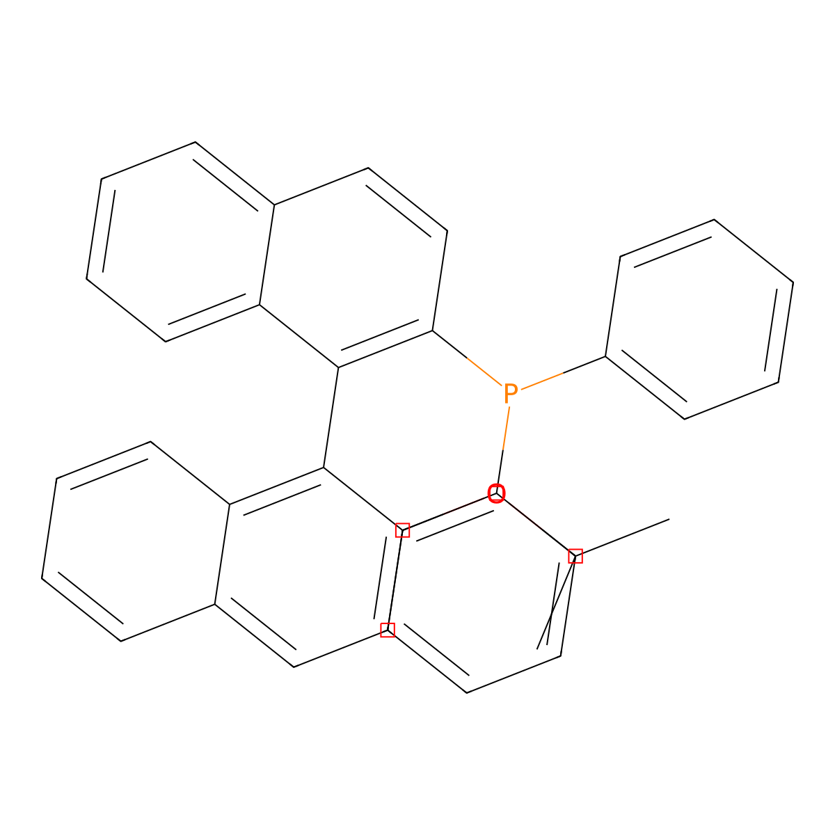 (R)-(2'-Isopropoxy-[1,1'-binaphthalen]-2-yl)diphenylphosphine molecular structure, CAS 189274-36-0