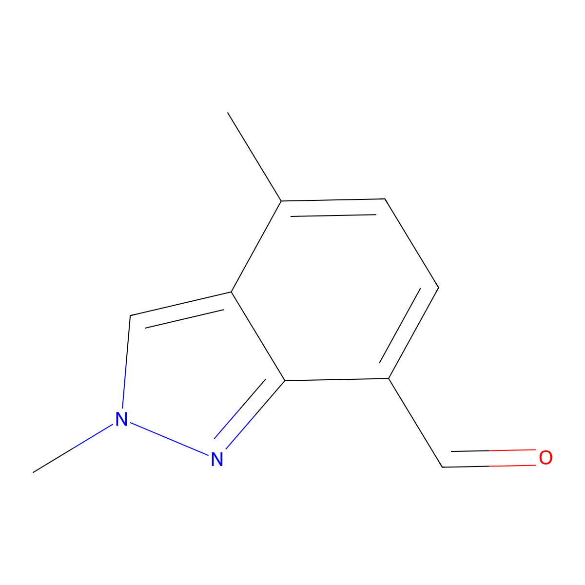 2,4-Dimethyl-2H-indazole-7-carbaldehyde molecular structure, CAS 1892776-40-7