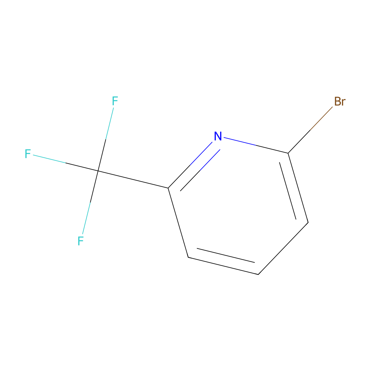 2-Bromo-6-(trifluoromethyl)pyridine molecular structure, CAS 189278-27-1