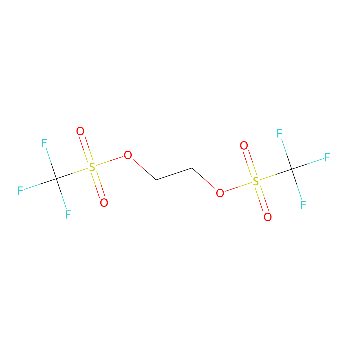 1,2-Bis(trifluoromethylsulfonyloxy)ethane molecular structure, CAS 18928-34-2