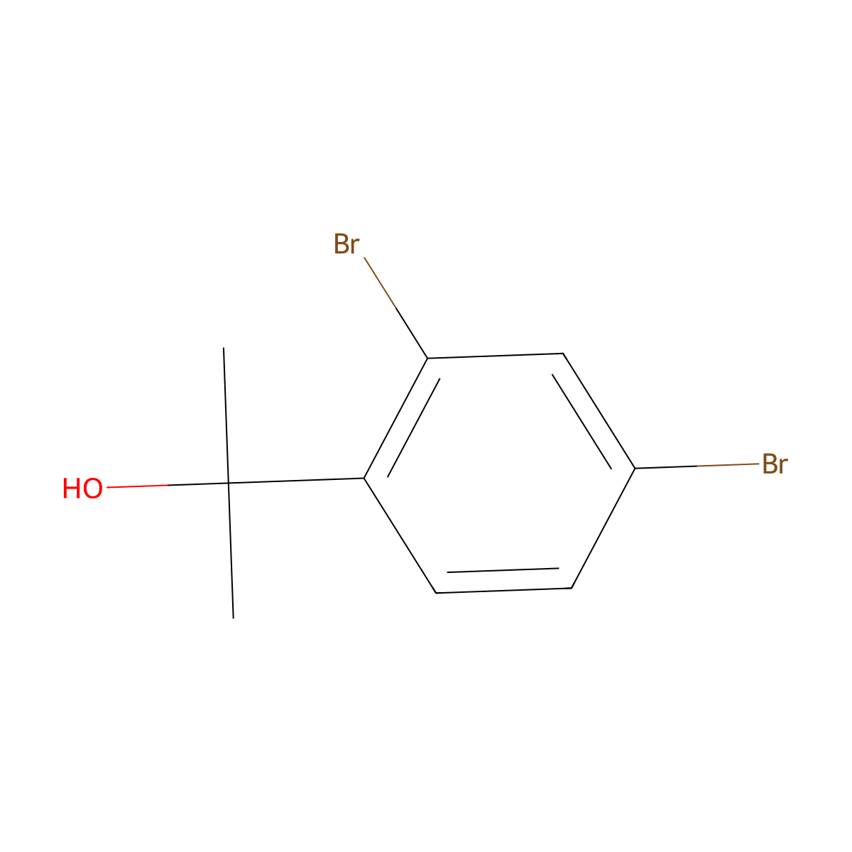 2,4-Dibromo-alpha,alpha-dimethylbenZenemethanol molecular structure, CAS 1892808-83-1