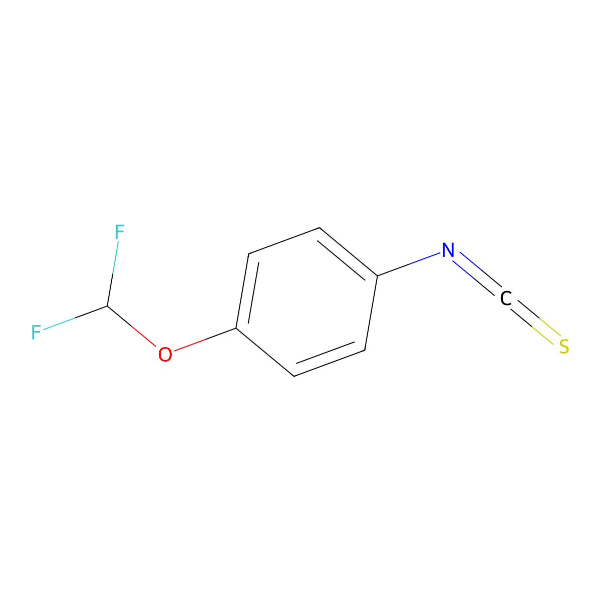 1-(Difluoromethoxy)-4-isothiocyanatobenzene molecular structure, CAS 189281-92-3