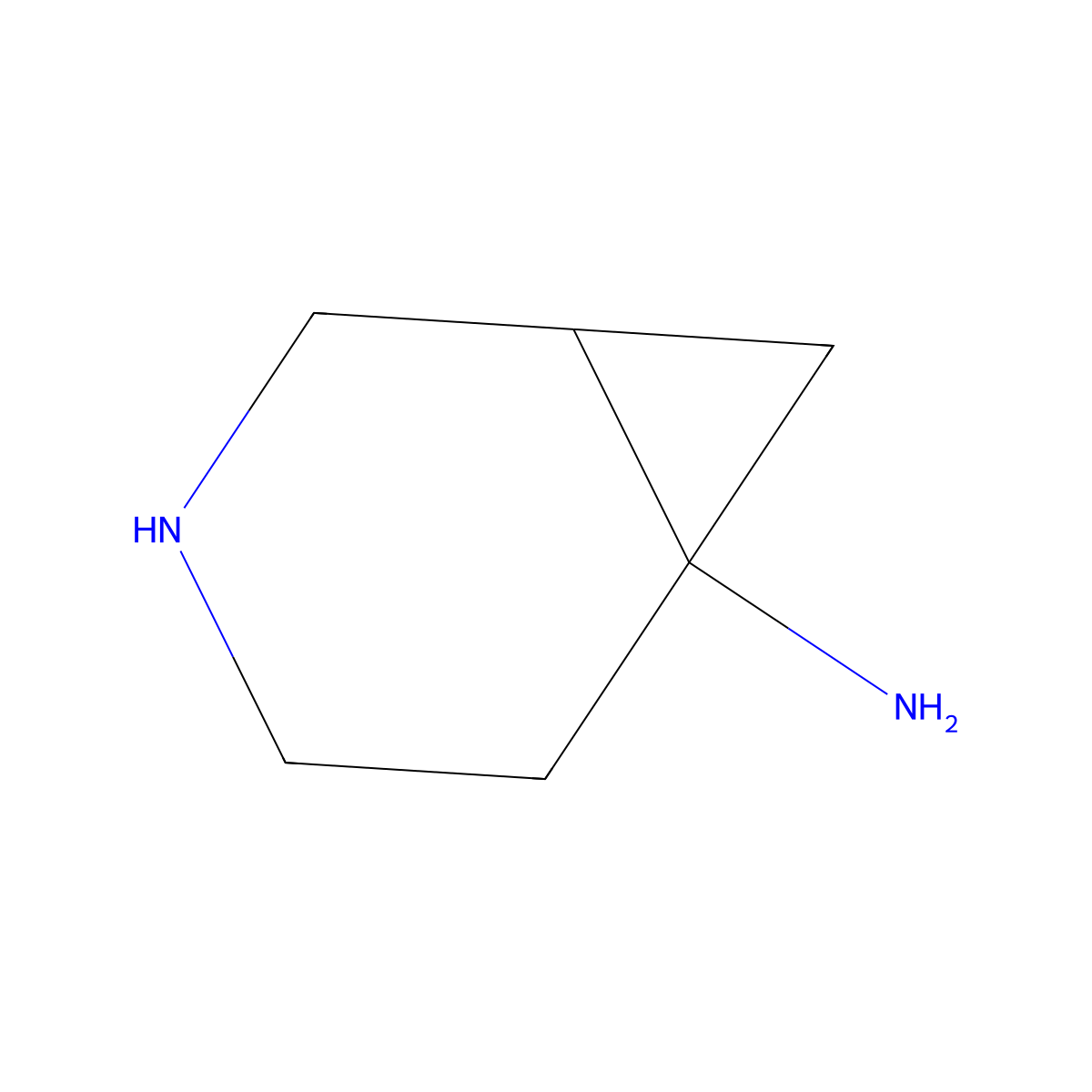 3-Azabicyclo[4.1.0]heptan-6-amine molecular structure, CAS 1892852-71-9