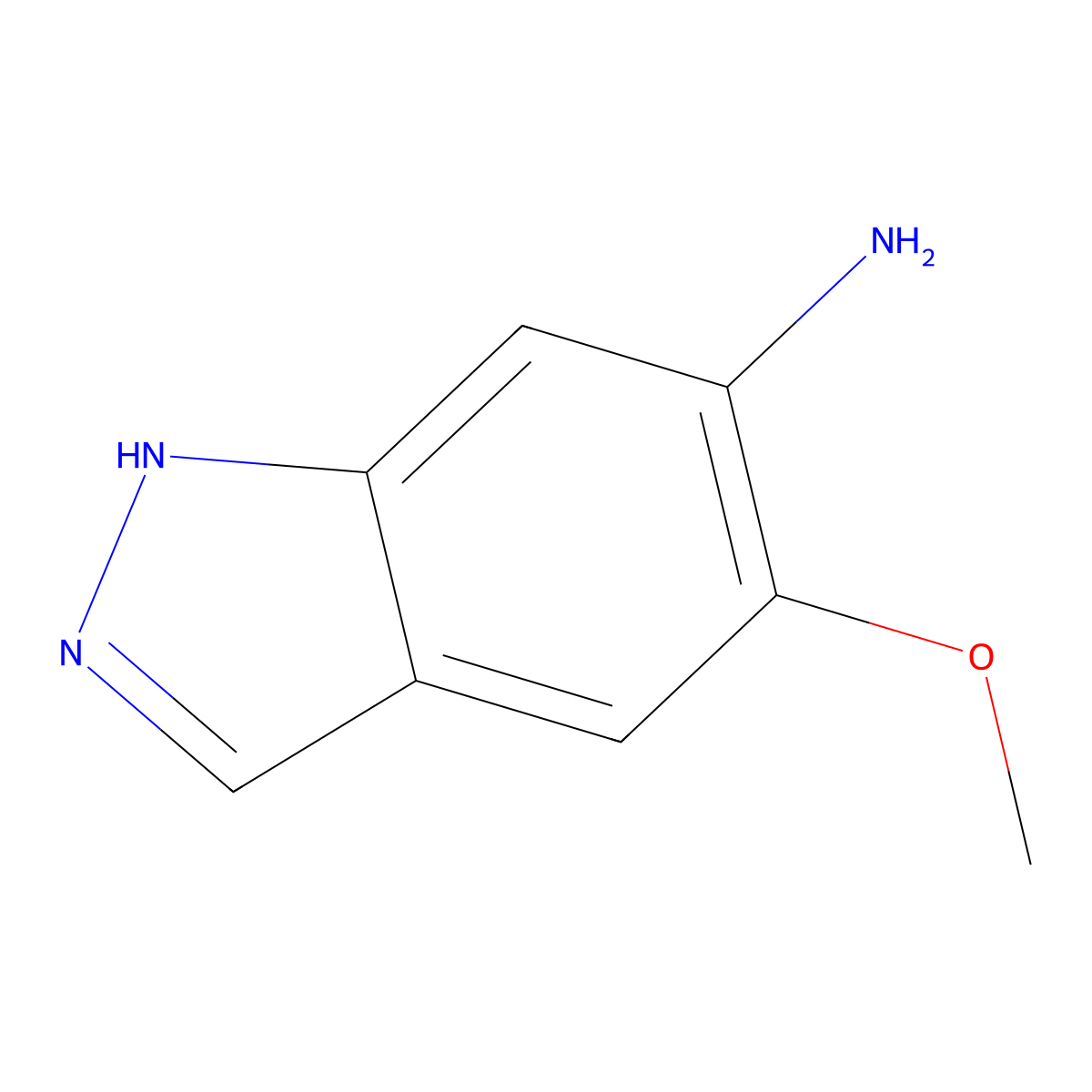 5-Methoxy-1H-indazol-6-amine molecular structure, CAS 1892854-32-8