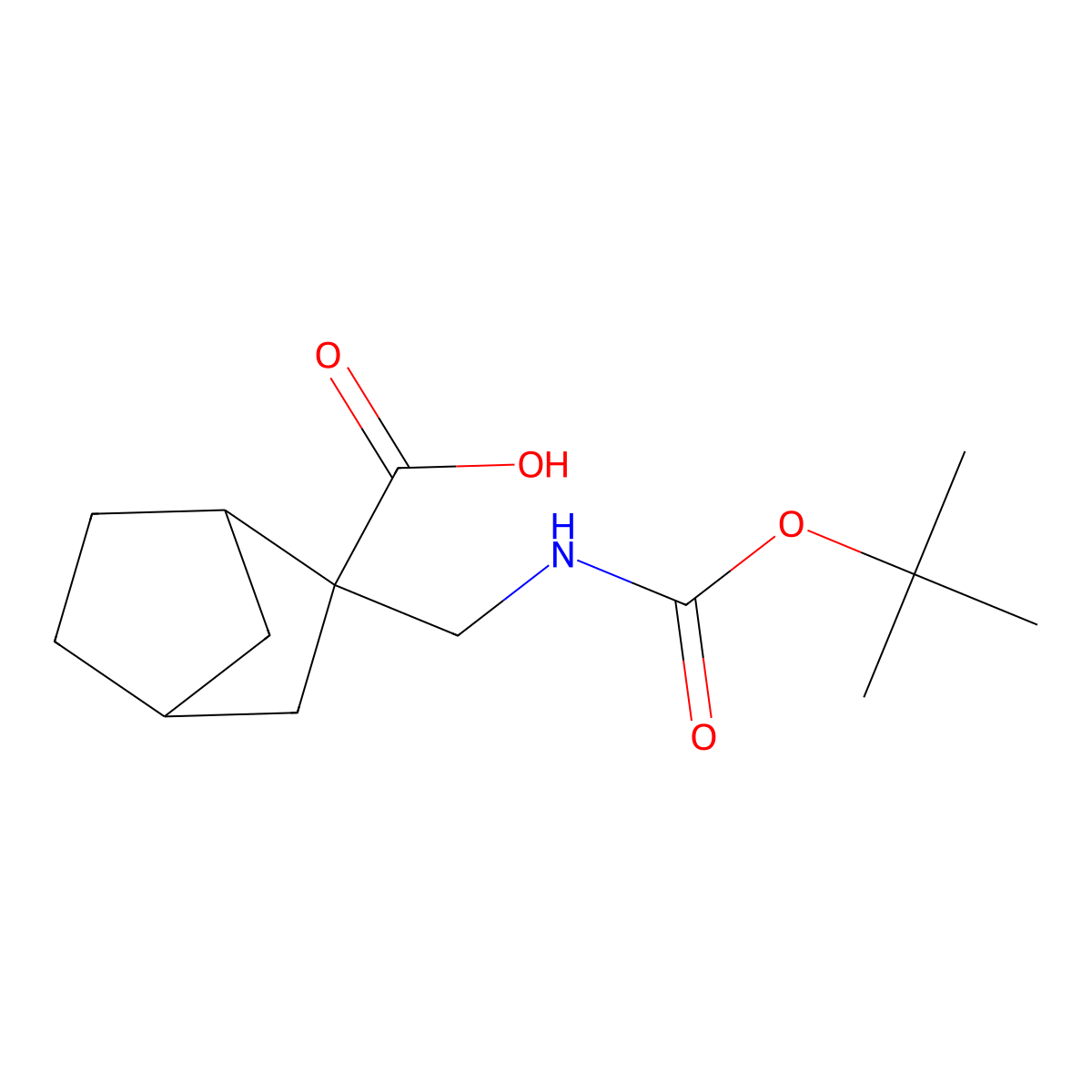 2-({[(Tert-butoxy)carbonyl]amino}methyl)bicyclo[2.2.1]heptane-2-carboxylic acid molecular structure, CAS 1892879-19-4