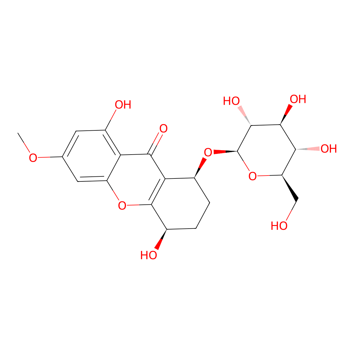 Tetrahydroswertianolin molecular structure, CAS 189289-76-7