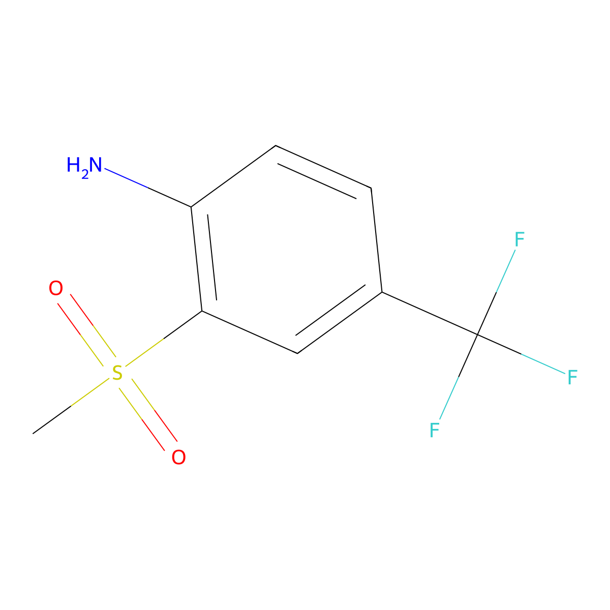 2-(Methylsulfonyl)-4-(trifluoromethyl)aniline molecular structure, CAS 1892891-39-2