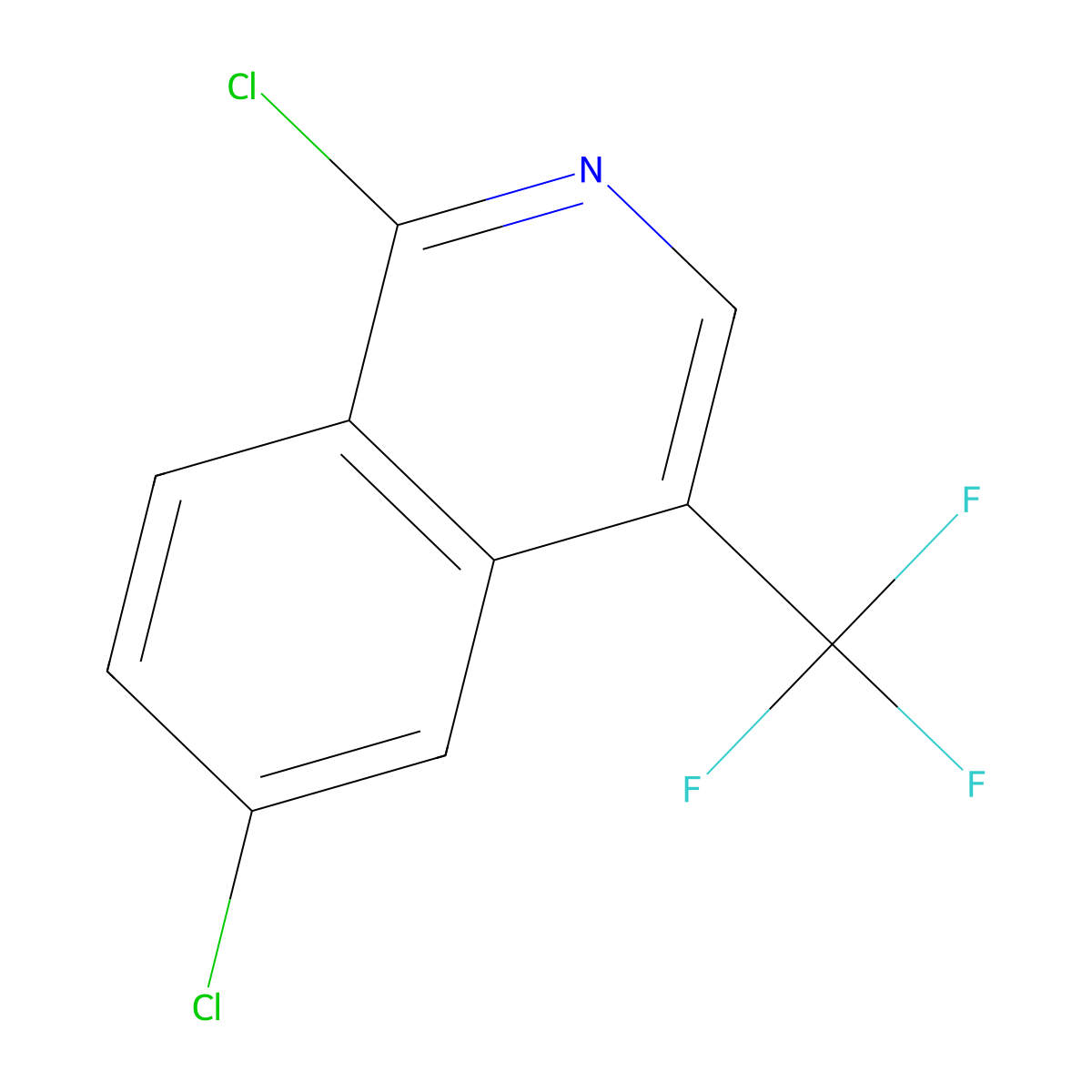 1,6-Dichloro-4-(trifluoromethyl)isoquinoline molecular structure, CAS 1892898-17-7