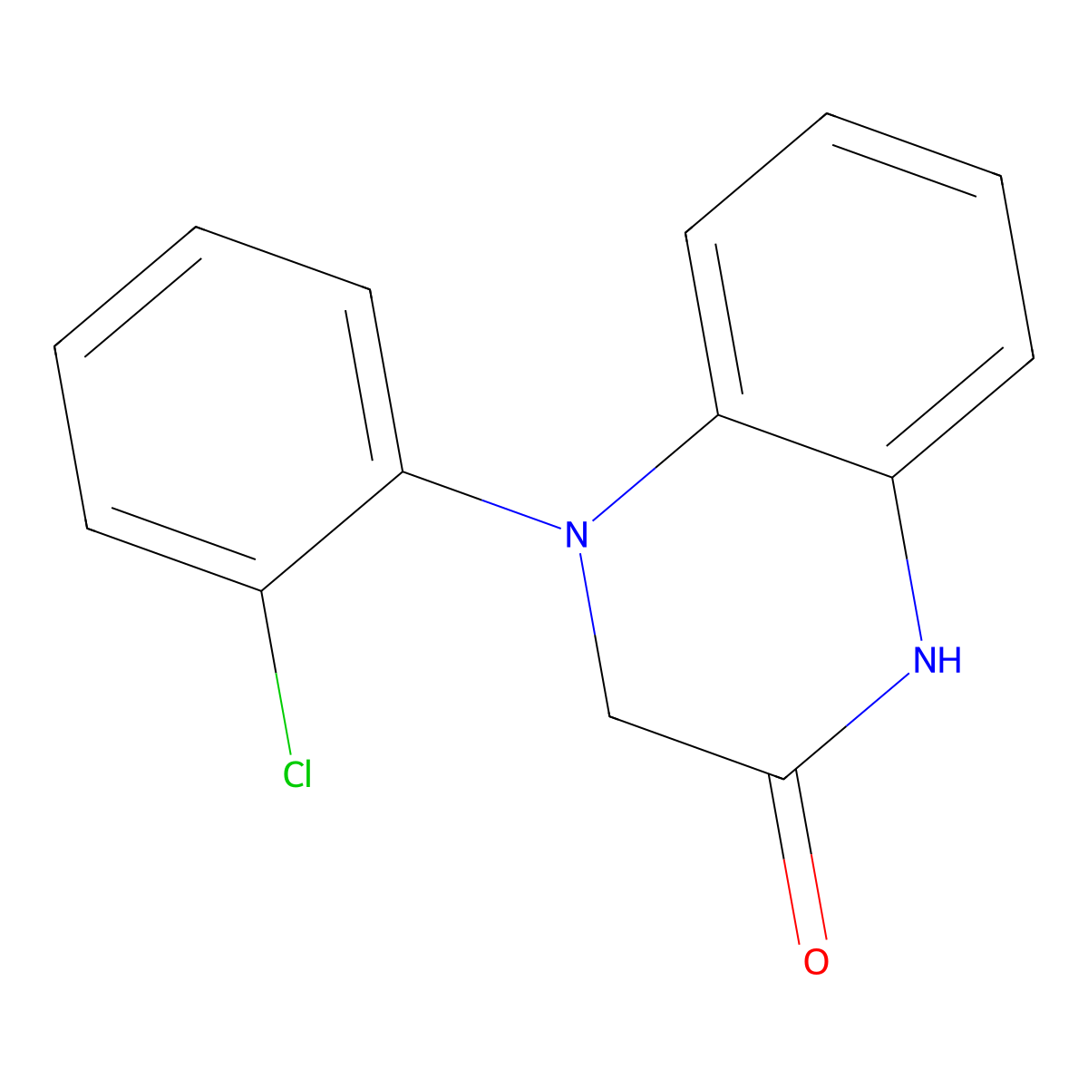 4-(2-Chlorophenyl)-1,2,3,4-tetrahydroquinoxalin-2-one molecular structure, CAS 1892915-54-6