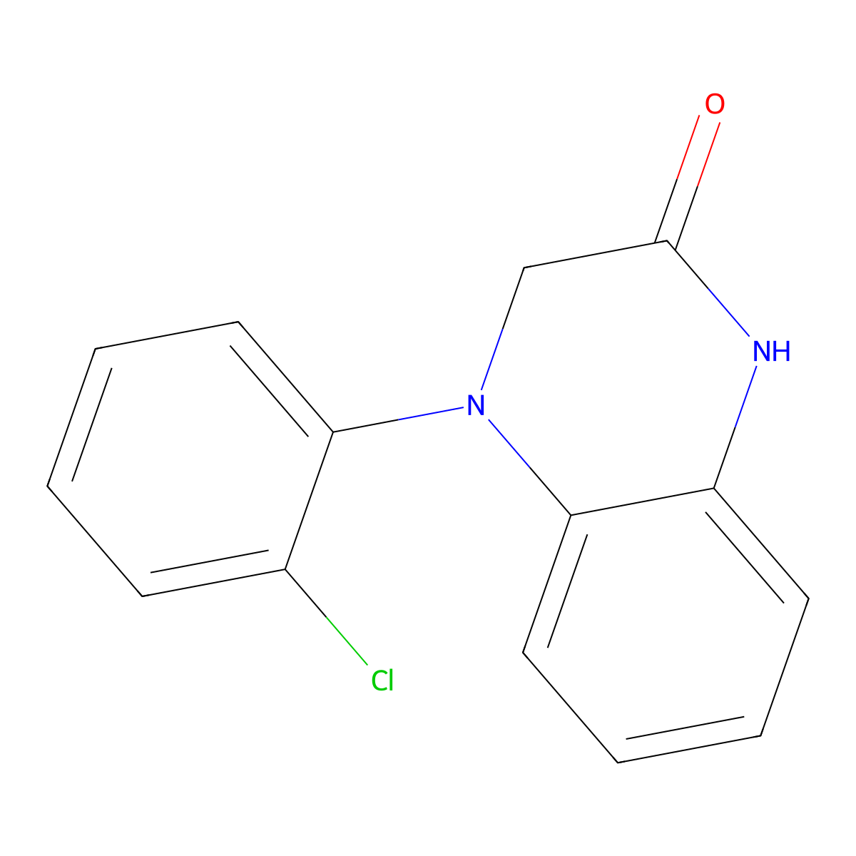 4-(2-Chlorophenyl)-1,2,3,4-tetrahydroquinoxalin-2-one molecular structure, CAS 1892915-54-6