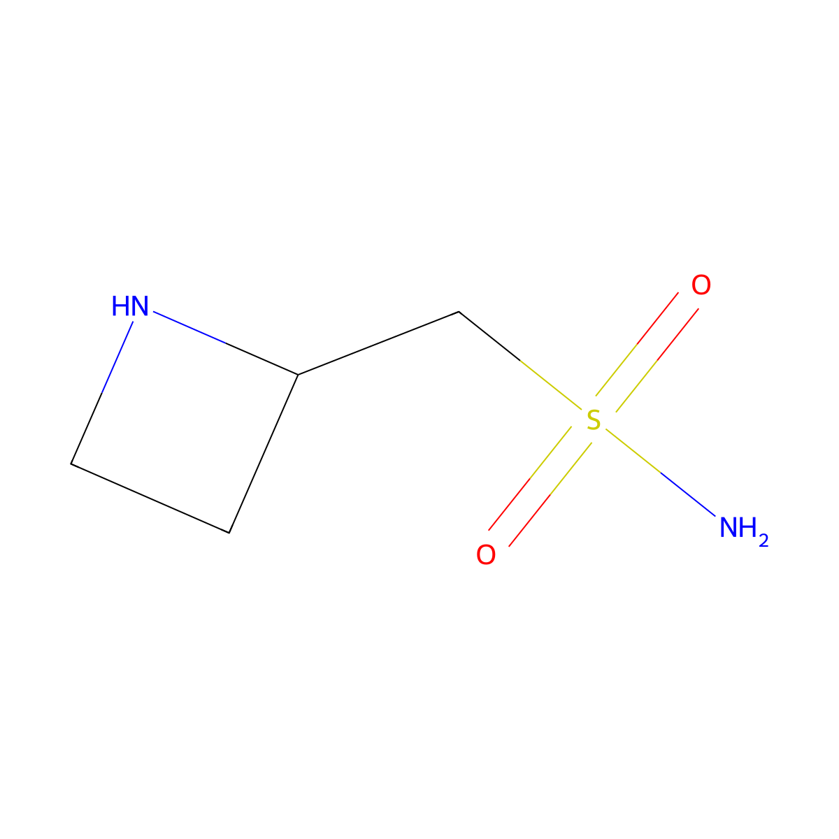 (Azetidin-2-yl)methanesulfonamide molecular structure, CAS 1892931-95-1