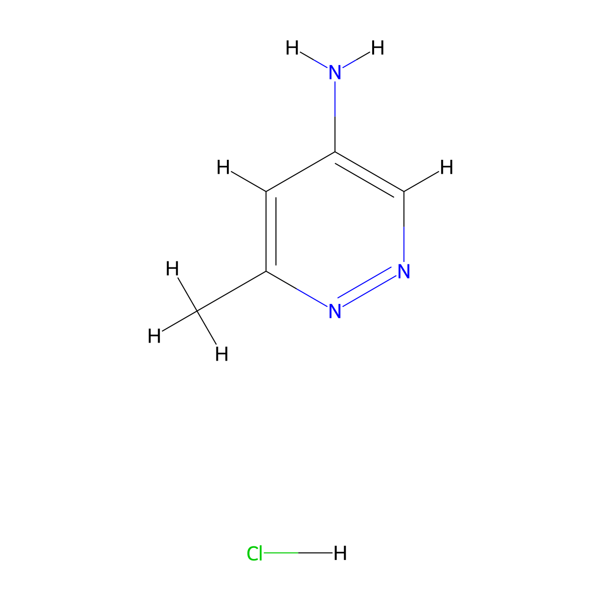 6-Methylpyridazin-4-amine hydrochloride molecular structure, CAS 1892936-61-6