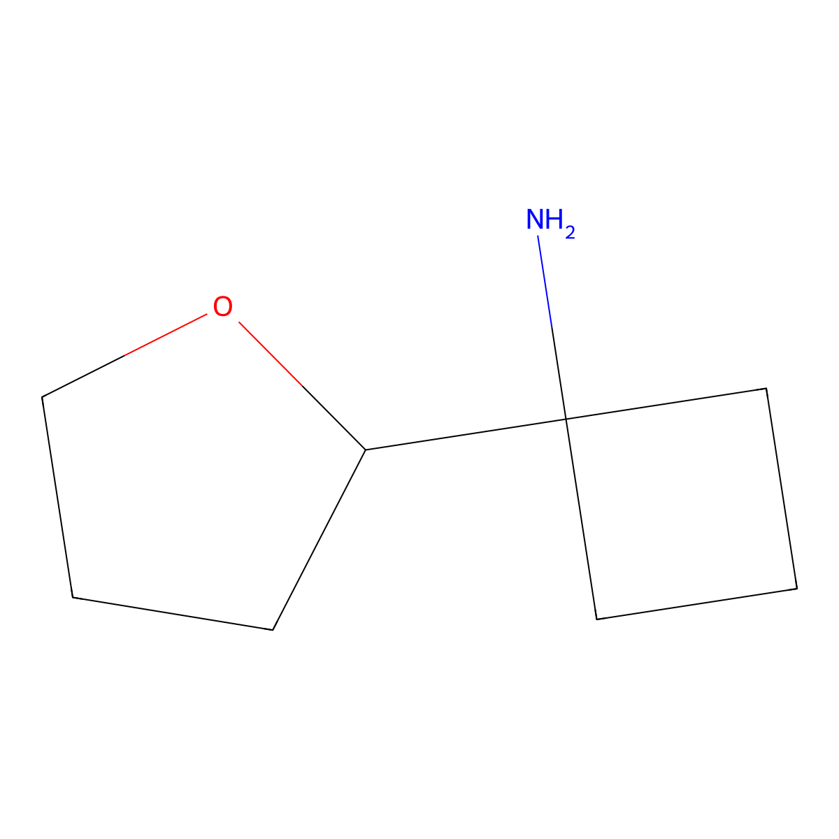 1-(Oxolan-2-yl)cyclobutan-1-amine molecular structure, CAS 1892965-53-5