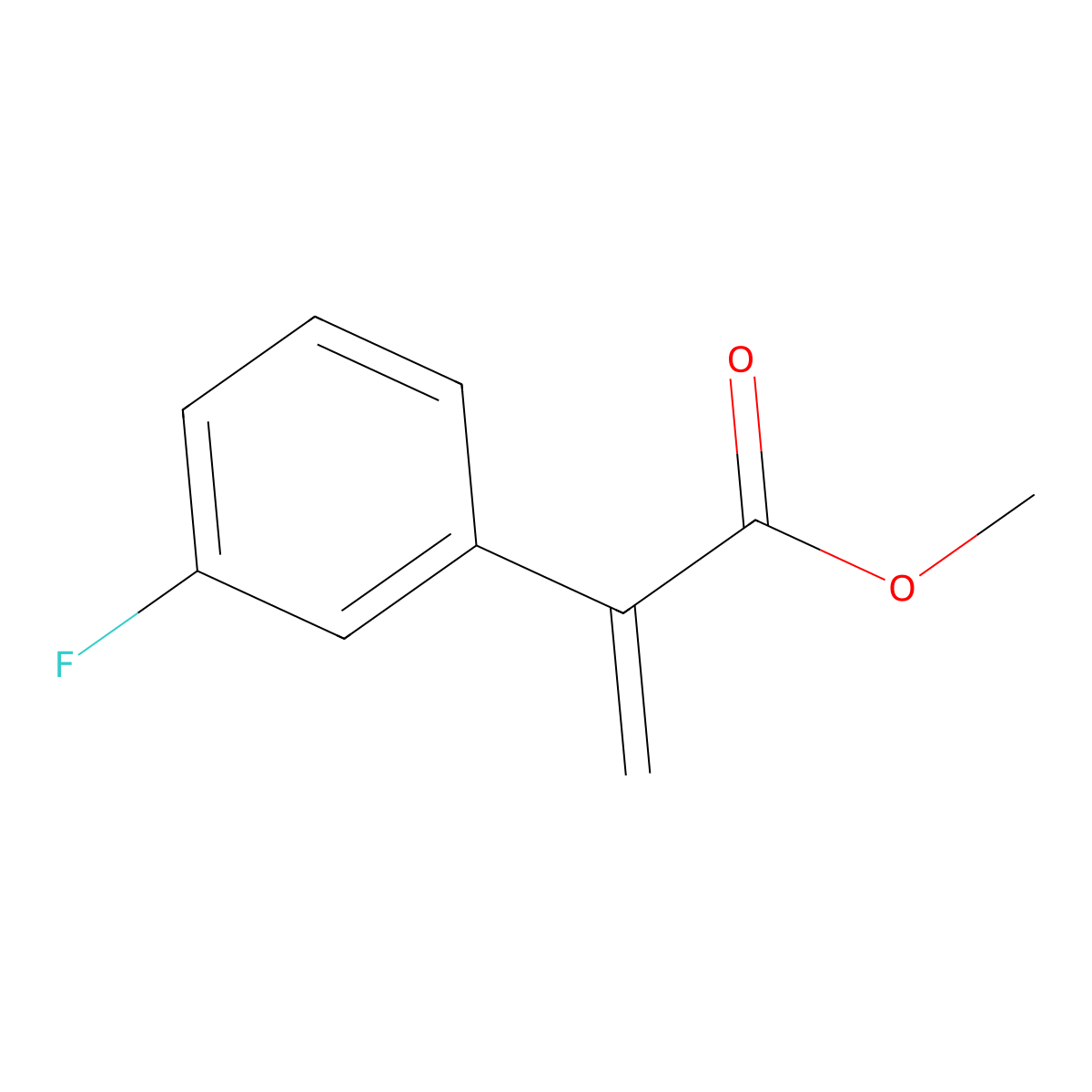 Methyl 2-(3-fluorophenyl)acrylate molecular structure, CAS 189298-28-0