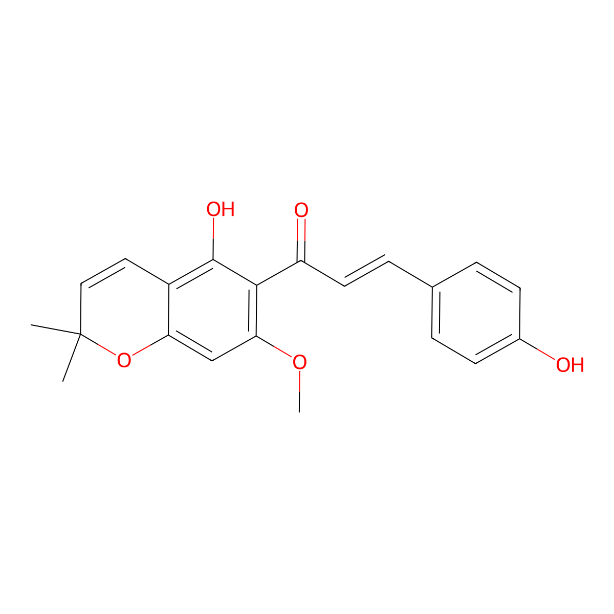 Xanthohumol C molecular structure, CAS 189299-05-6