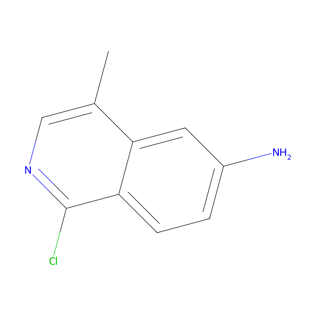 1-Chloro-4-methylisoquinolin-6-amine molecular structure, CAS 1892997-21-5