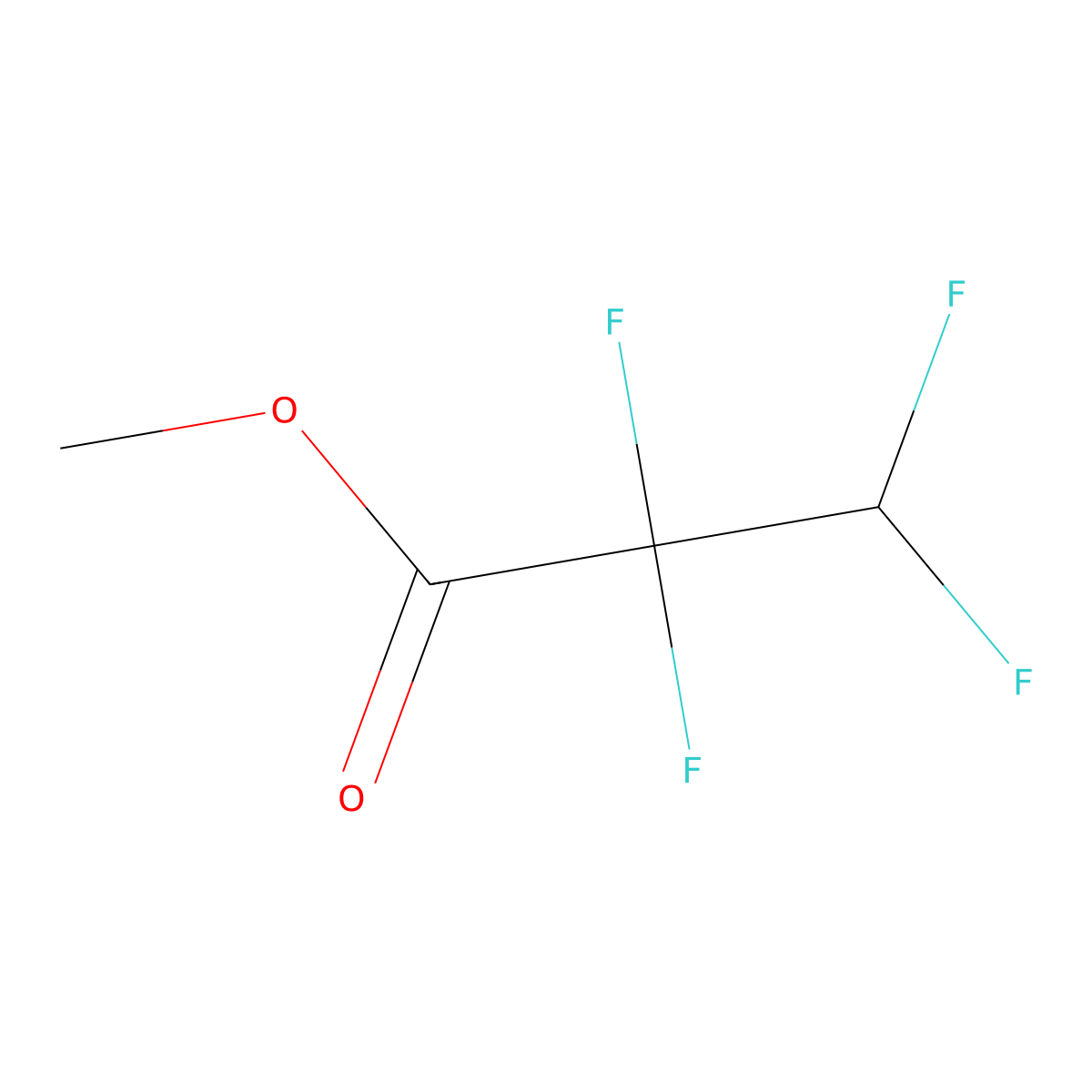 Methyl 2,2,3,3-tetrafluoropropionate molecular structure, CAS 1893-38-5