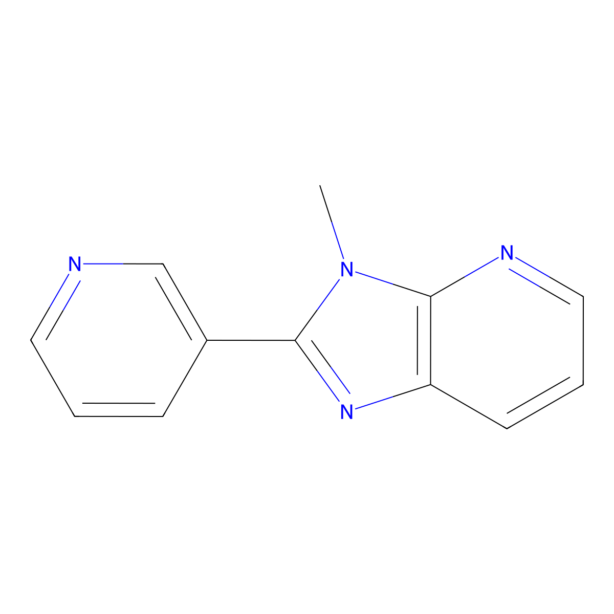 3-Methyl-2-(pyridin-3-yl)-3H-imidazo[4,5-b]pyridine molecular structure, CAS 1893000-00-4