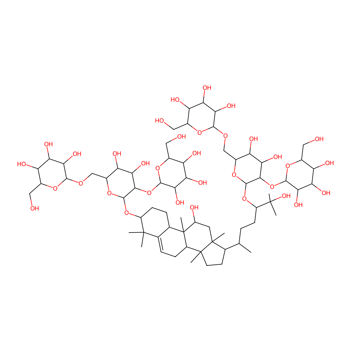 Neomogroside molecular structure, CAS 189307-15-1