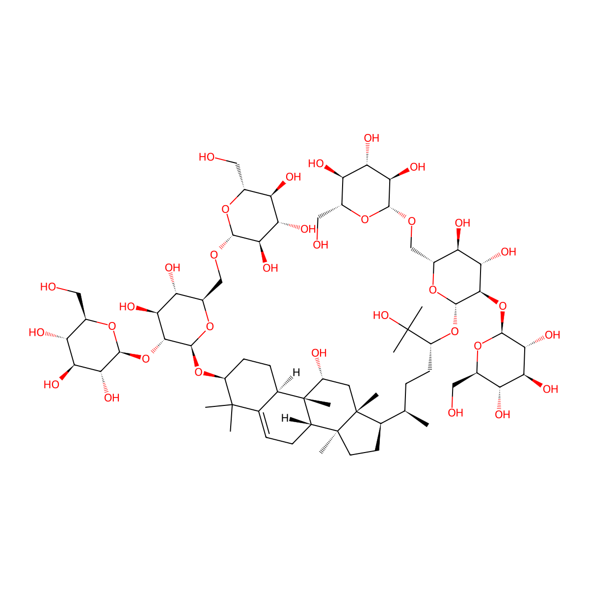 Neomogroside molecular structure, CAS 189307-15-1