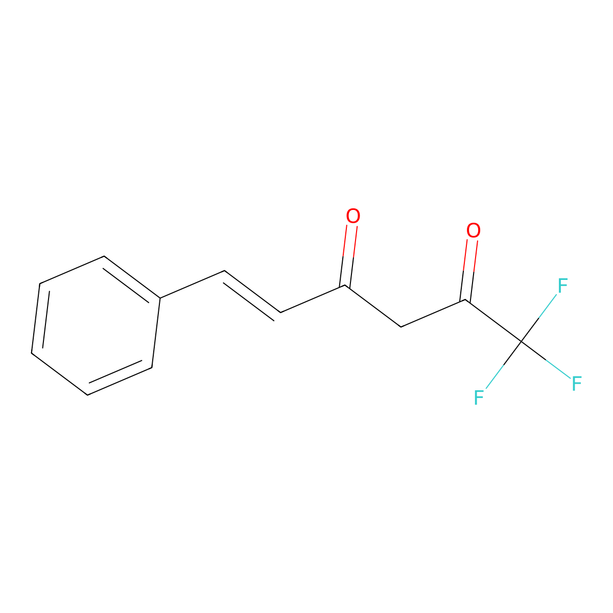 1,1,1-Trifluoro-6-phenylhex-5-ene-2,4-dione molecular structure, CAS 18931-64-1