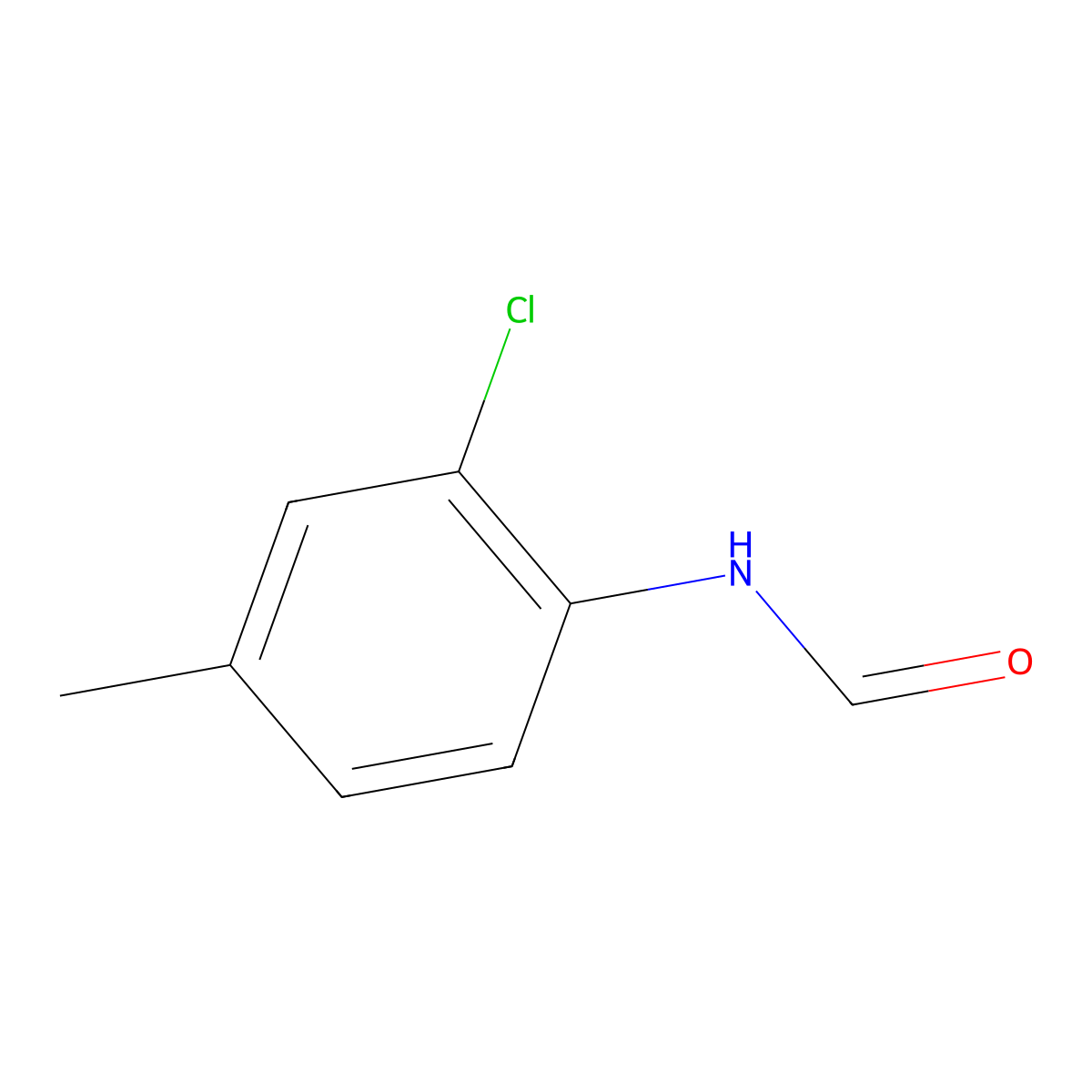 Formamide, N-(2-chloro-4-methylphenyl)- molecular structure, CAS 18931-77-6