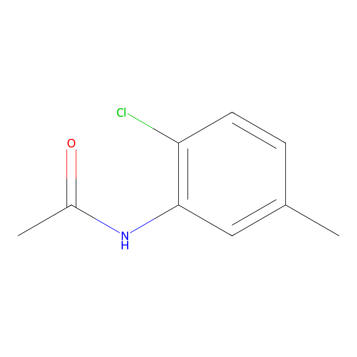 N-(2-Chloro-5-methylphenyl)acetamide molecular structure, CAS 18931-83-4