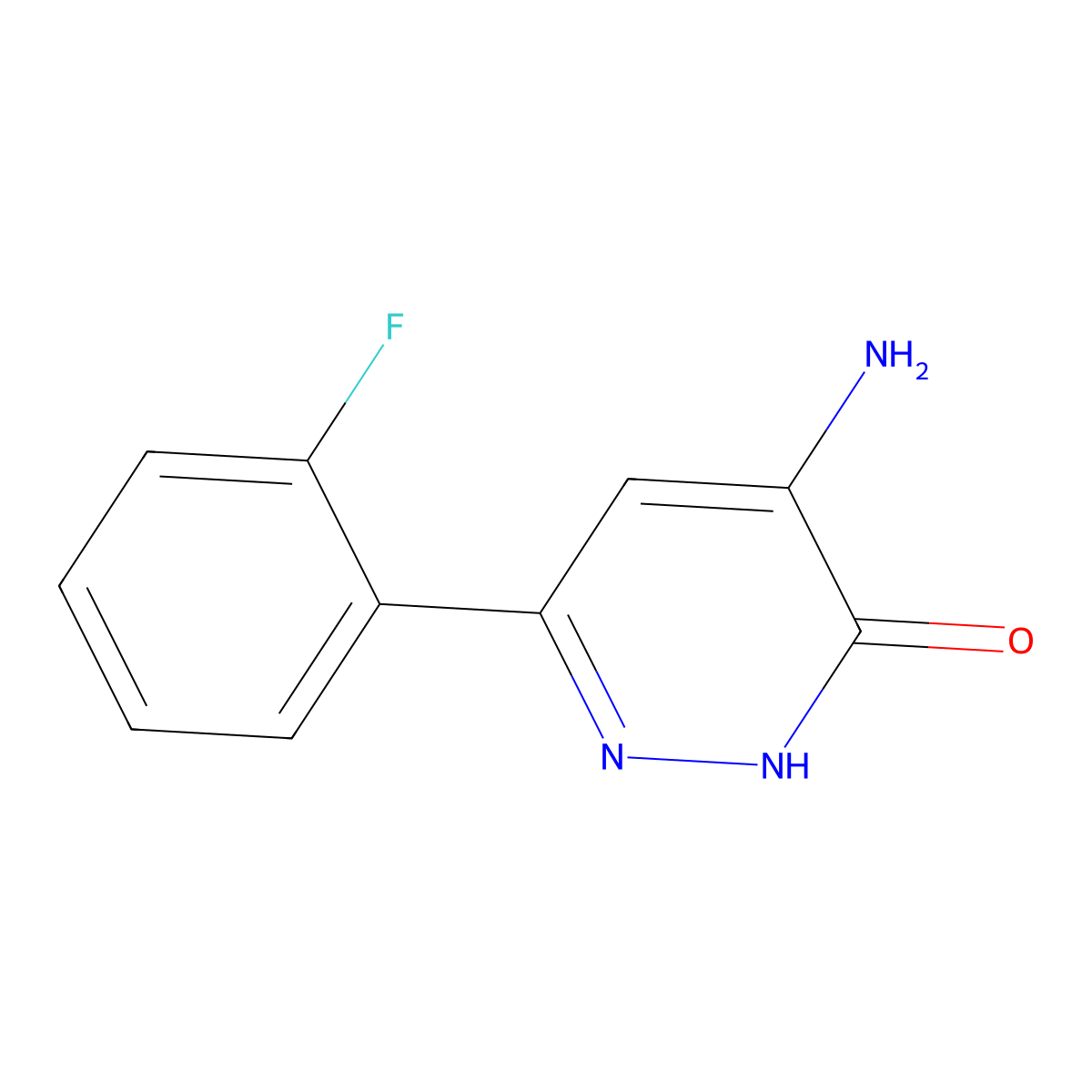 4-Amino-6-(2-fluorophenyl)pyridazin-3-ol molecular structure, CAS 1893109-17-5